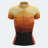 Women's Mountain Sunset Regular Fit Cycling Jersey