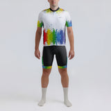 Men's Watercolor Splash Regular Fit Cycling Kit