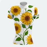 Women's Sunflower Regular Fit Cycling Jersey