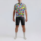 Men's Watercolor Triangle Regular Fit Cycling kit