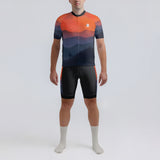 Men's Watercolor Sunset Regular Fit Cycling Kit