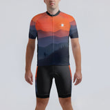 Men's Watercolor Sunset Regular Fit Cycling Kit