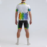 Men's Watercolor Splash Regular Fit Cycling Kit