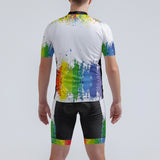 Men's Watercolor Splash Regular Fit Cycling Kit