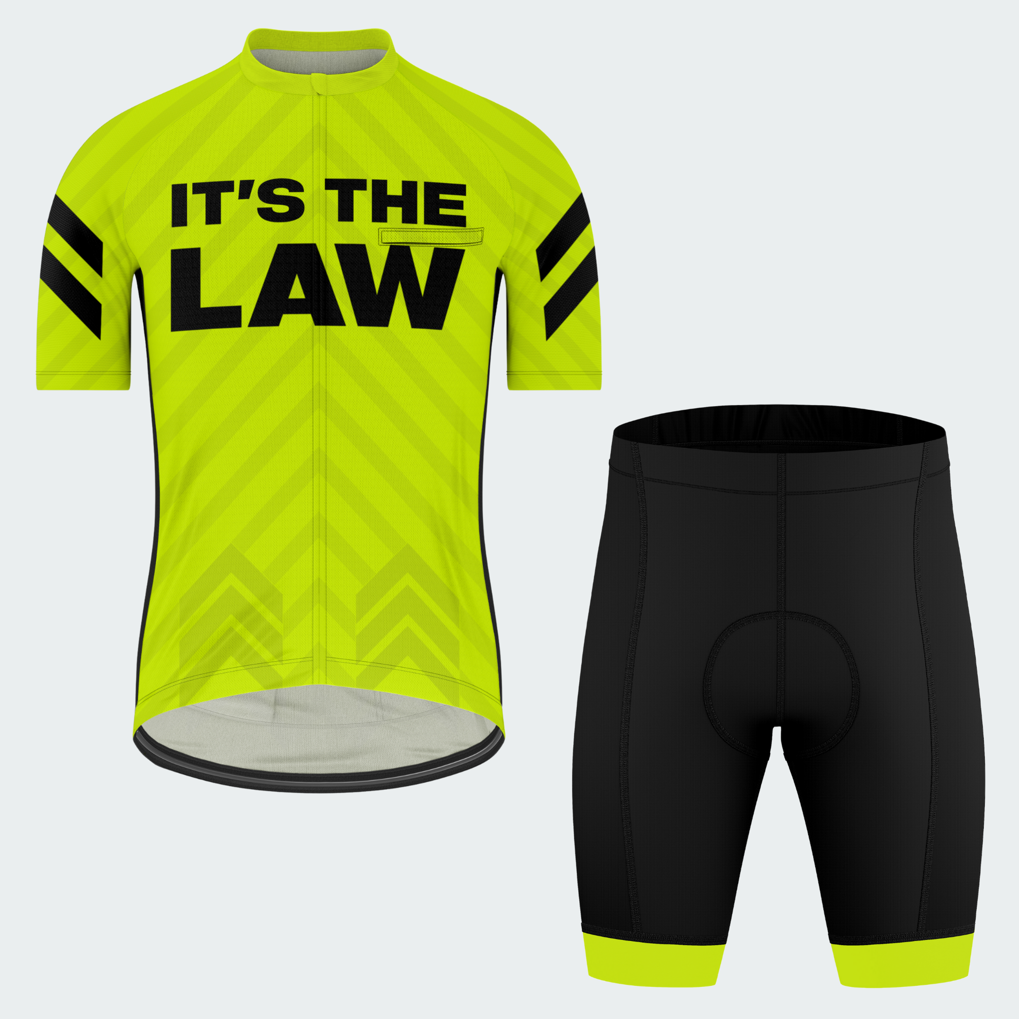 Men's 3 Feet It's The Law Regular Fit Cycling Kit