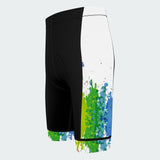 Men's Watercolor Splash Regular Fit Cycling Kit