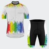 Men's Watercolor Splash Regular Fit Cycling Kit