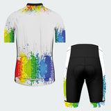 Men's Watercolor Splash Regular Fit Cycling Kit