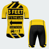 Men's 3 Feet Traffic Sign Regular Fit Cycling Kit