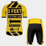 Men's 3 Feet Traffic Sign Regular Fit Cycling Kit