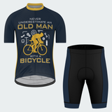 Men's Old Man With A Bicycle Regular Fit Cycling Kit
