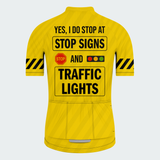 Men's Stop At Stop Signs And Traffic Lights Regular Fit Cycling Kit