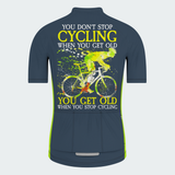 Men's You Get Old When You Stop Cycling Regular Fit Cycling Kit