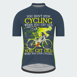 Men's You Get Old When You Stop Cycling Regular Fit Cycling Kit