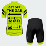 Men's Get Off The Gas Regular Fit Cycling Kit