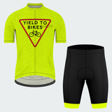 Men's Yield To Bikes Regular Fit Hi-Vis Cycling Kit