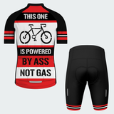 Men's Powered By Ass Not Gas Regular Fit Cycling Kit