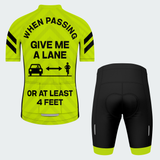 Men's Give Me A Lane Regular Fit Cycling Kit