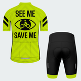 Men's See Me Save Me Regular Fit Cycling Kit