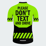 Men's Don't Text And Drive Regular Fit Cycling Kit