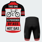 Men's Powered By Ass Not Gas Regular Fit Cycling Kit