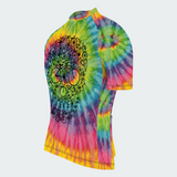 Men's Tie Dye Skull Regular Fit Cycling Kit