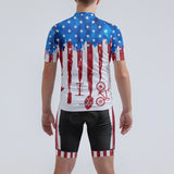 Men's Tie Dye American Flag Regular Fit Cycling Kit