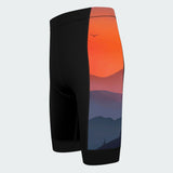 Men's Watercolor Sunset Regular Fit Cycling Kit