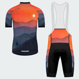 Men's Watercolor Sunset Regular Fit Cycling Kit