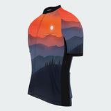 Men's Watercolor Sunset Regular Fit Cycling Kit
