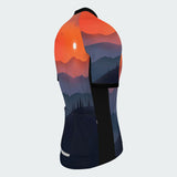 Men's Watercolor Sunset Regular Fit Cycling Kit