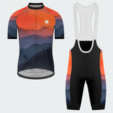 Men's Watercolor Sunset Regular Fit Cycling Kit