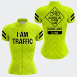 Women's I Am Traffic Regular Fit Cycling Jersey
