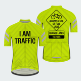 Men's I Am Traffic Reflective Sharrows Regular Fit Cycling Kit