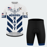 Men’s Personalized U.S. Navy Veteran Proudly Served Cycling Jersey & Kit