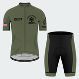 Men’s Personalized Proud Army Veteran Recumbent Trike Cycling Jersey & Kit