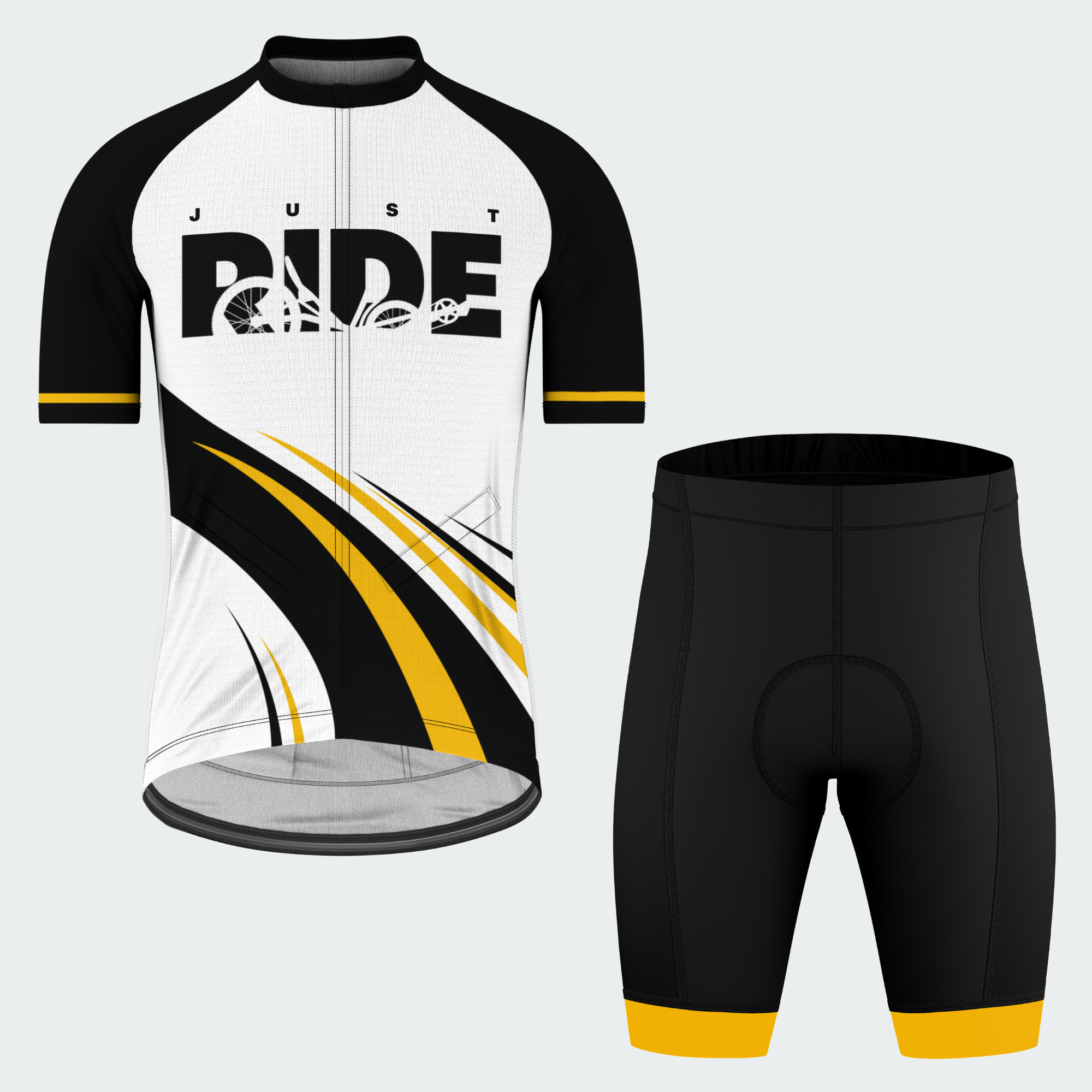 Men’s Personalized Just Ride Recumbent Trike Cycling Jersey & Kit