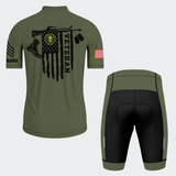 Men’s Personalized Proud Army Veteran Recumbent Trike Cycling Jersey & Kit