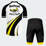 Men’s Personalized Retired & 3 Tired Recumbent Trike Cycling Jersey & Kit