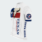 Men’s Personalized Texas Longhorn Skull Lone Star State Cycling Jersey & Kit