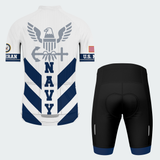 Men’s Personalized U.S. Navy Veteran Proudly Served Cycling Jersey & Kit