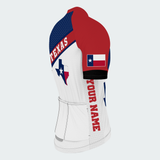 Men’s Personalized Texas Lone Star Flag Map Cycling Jersey & Kit