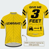Men's Personalized Give Me 3 Feet Cycling Jersey & Kit
