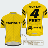 Men's Personalized Give Me 3 Feet Cycling Jersey & Kit