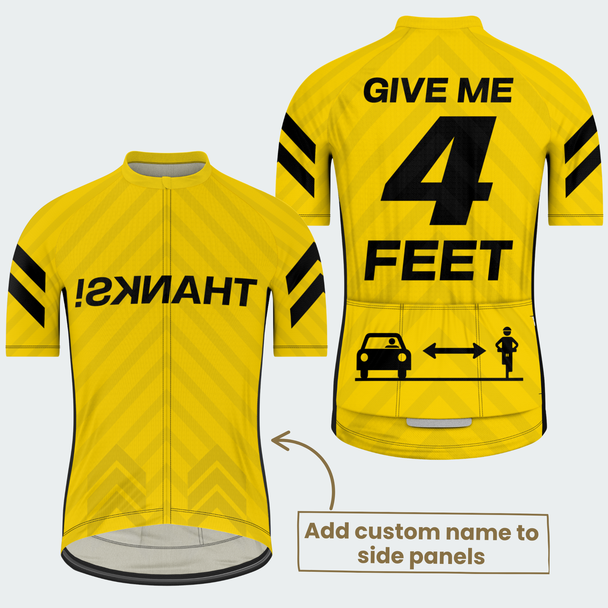 Men's Personalized Give Me 4 Feet Cycling Jersey & Kit