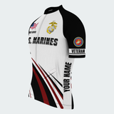 Men’s Personalized U.S. Marines Proudly Served Recumbent Trike Cycling Jersey & Kit
