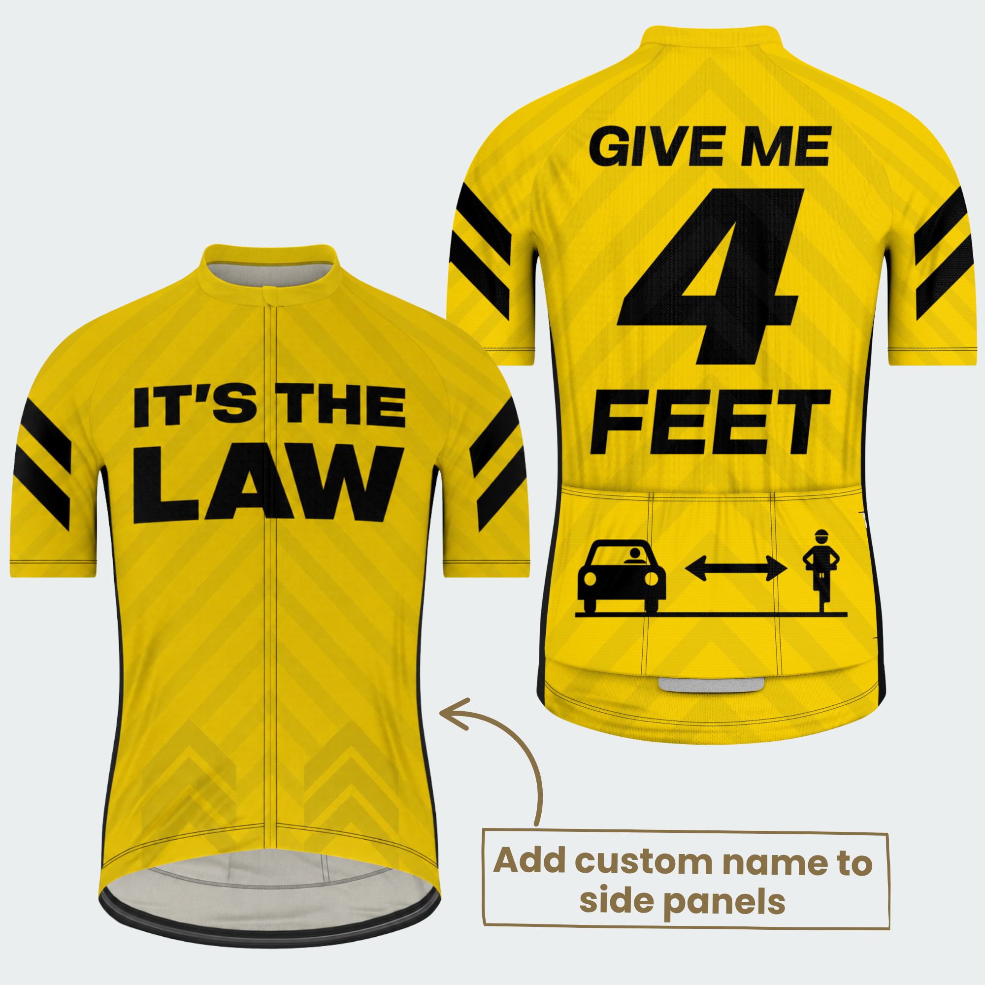 Men's Personalized 4 Feet It's The Law Cycling Jersey & Kit