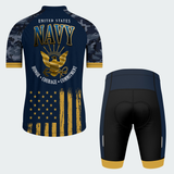 Men’s U.S. Navy Veteran Pride Recumbent Trike Cycling Jersey & Kit