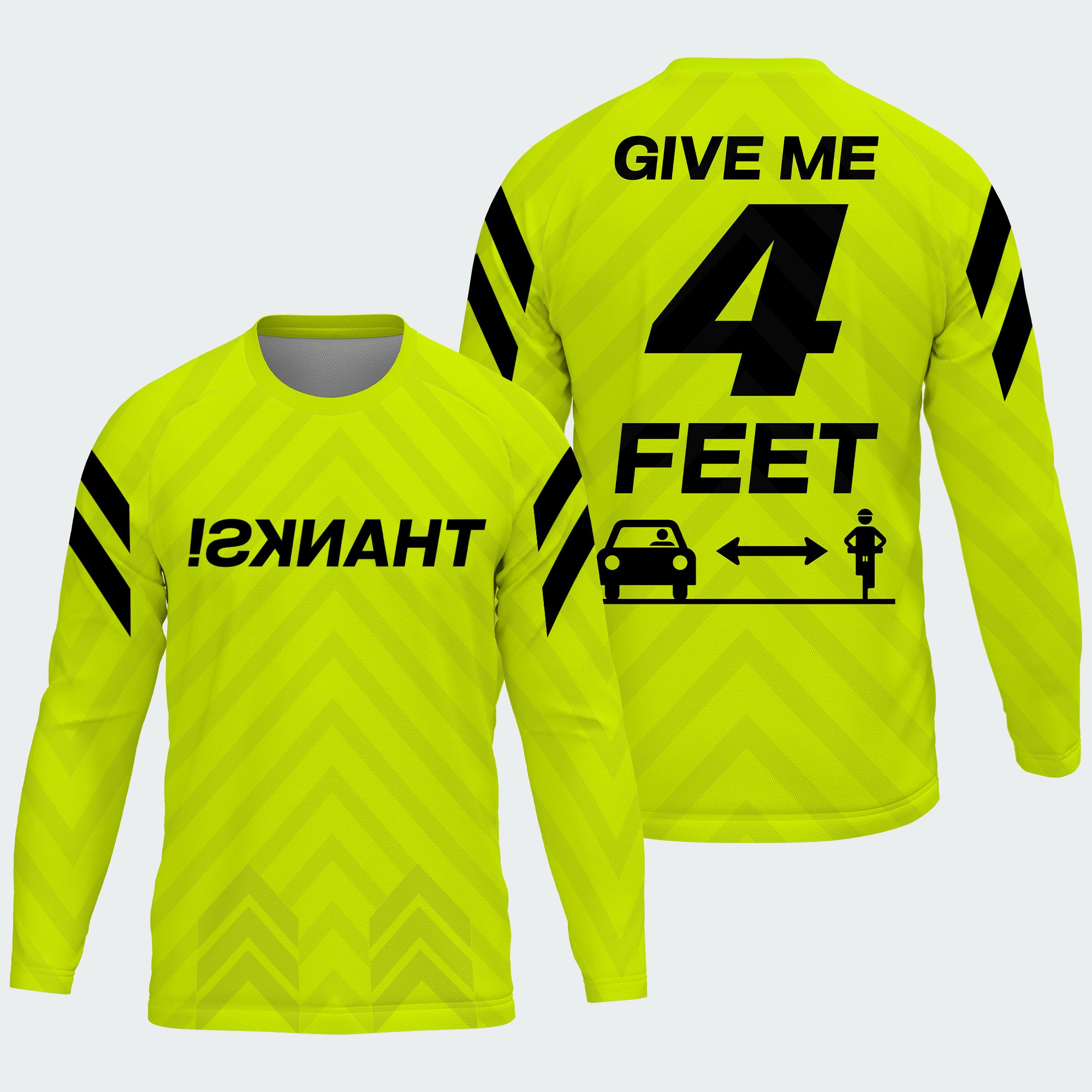 Men's Give Me 4 Feet Neon Yellow TeeCra