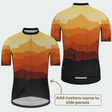 Men's Personalized Mountain Sunset Cycling Jersey & Kit